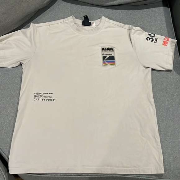 H&M Kodak Print Film Relaxed TShirt Tan - Picture 4 of 15